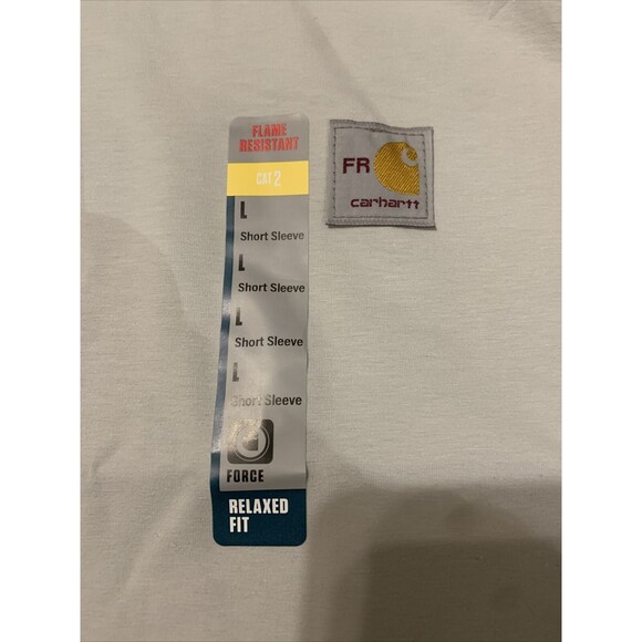 Carhartt Force FR Short Sleeve Work T-Shirt Flame Resistant Men’s Size Large - Picture 4 of 11